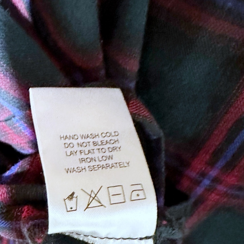 Revolve Lovers And Friends Gela Oversized Top Shirt In Green Plaid Size S - Picture 12 of 13